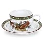 Portmeirion A Christmas Story Teacups and Saucers, Set of 4