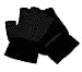 Mato & Hash Yoga Pilates Fingerless Exercise Grip Gloves - Blackout