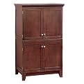 Coffee-finish Computer Armoire