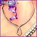 14K Chocolate/White Diamond Loop Necklace by Morris & David