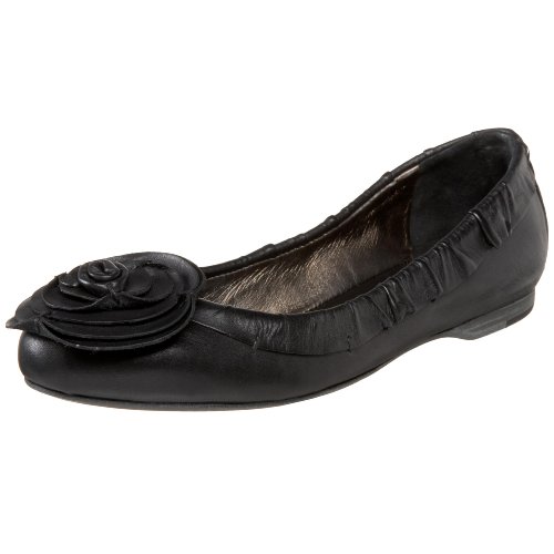 BCBGMAXAZRIA Women's Bellini Flat,Black,9 M US