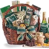 Fancy Flavors Gourmet Food and Snack Sampler Gift Basket with Smoked Salmon