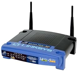Cisco-Linksys WRT55AG Dual-Band Wireless A+G Access Point + Cable/DSL Router with 4-Port 10/100 Switch