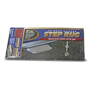 Camco 42925 RV Gray Wrap Around Step Rug by Camco