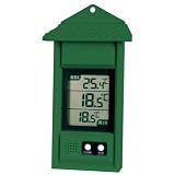 Max/Min thermometer for greenhouses & grow rooms (Green) 