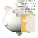 Piggy Bank, personalized sophisticated piggy bank with duck design is perfect first baby gift or child's birthday gift, comes with an inspirational poem, (click to see actual design)