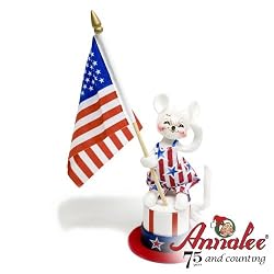 5" Patriotic Mouse On Hat By Annalee