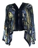 Silk Velvet Jacket - "Picasso" - Green
