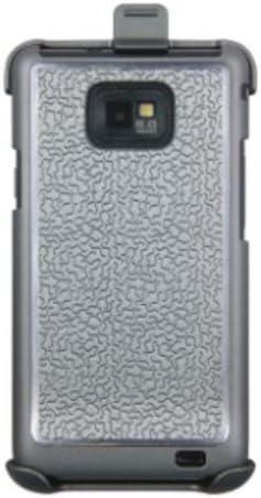 Limited Luxury Cases SS-0901-05 PU/PC Clip/Stand Holster with Curly for Samsung Galaxy SII/i9100 - 1 Pack - Retail Packaging - Grey