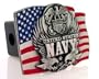 Navy Midshipmen Trailer Hitch Cover - NCAA College Athletics Fan Shop Sports Team Merchandise