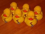 Set of 6 CONSTRUCTION Worker/BUILDER RUBBER Duckies/DUCKS