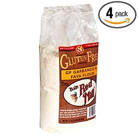 Bob's Red Mill Gluten-Free Garbanzo Fava Flour, 22-Ounce Packages (Pack of 4)