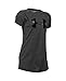 Under Armour Girls' Big Logo T-Shirt, Carbon Heather (090)/Black, Youth Large