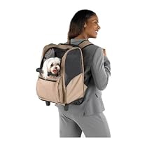 Deluxe Backpack Pet Carrier on Wheels