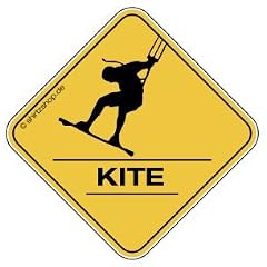 KITE SURFER CROSSING #2 Aufkleber Autoaufkleber