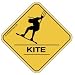 KITE SURFER CROSSING #2 Aufkleber Autoaufkleber