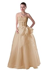 Satin  Corset   Waistline  Ball Gown  Dress