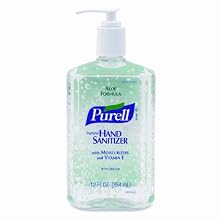 PURELL 9639-12 Instant Hand Sanitizer with Aloe, 12 fl oz Pump Bottle (Case of 12)