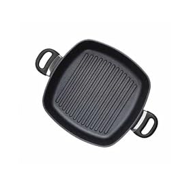 SKK Light, Square Grill Casserole with Lid, Fixed Handle, 28 cm