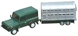 Teamsterz 4X4 Car And Livestock Trailer Die Cast - Green