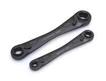 Crescent X6 CX6DBS2 4-in-1 Double Box Ratcheting Wrench Set,  SAE Black, 2-Piece
