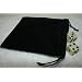 Large Velvet Black Pouch With Drawstrings