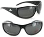 Anarchy Eyewear Diablo Sunglasses - Polarized (Shiny Black Frames - Smoke Polarized Lens)