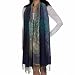 Pashmina 3 Color Mix Melange Flower Print Soft Fashion Scarf