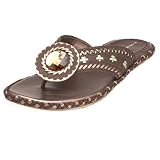 A. Marinelli Women's Ian Flat Thong,Chocolate,5.5 M