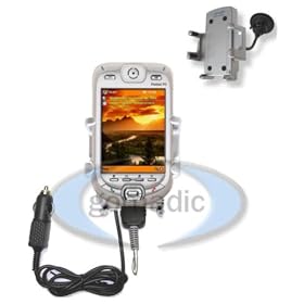 AT&T SX66 Pocket PC Phone Powered Windshield Car Auto Mount PDA Holder - Gomadic Brand by AT&T
