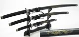 4 Pc Japanese Samurai Katana Sword Set Ninja