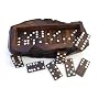Ironwood Double Six Domino set in Rustic Storage Box