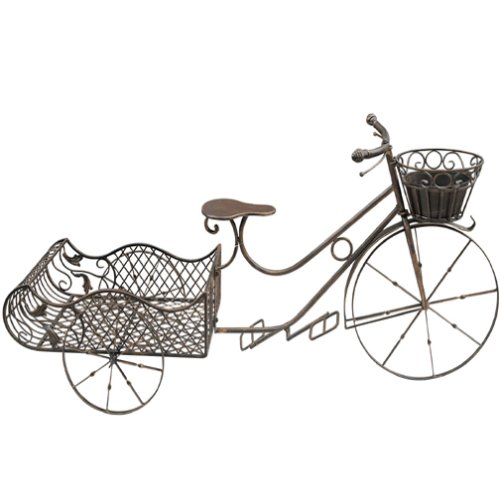 Red Carpet Studio Tricycle with Cart Planter, Bronze