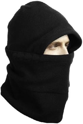 Black Thermal Fleece Full Face Mask Cycling Bike Bicycle Scarf Hood Face Warmer Beanie