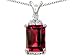 8.65 cts 925 14k Gold Plated Silver Genuine Lab Created Ruby Pendant FREE GIFT BAG!