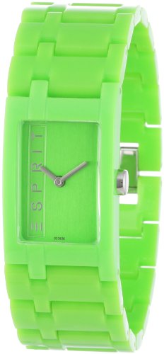 Esprit Damen-Armbanduhr houston funky green Analog Quarz A.ES103362012