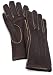 Gruppo Italiano Women's Wool Lined Shearling Glove, Brown Suede 7.5
