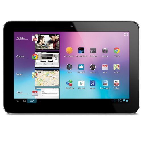 Coby GMS MID1065-8 Android 4.0 8GB Internet Tablet 16:9 Capacitive Multi-Touch Widescreen with Built-in Camera, Black On Sale