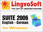 LingvoSoft translation software Suite 2006 English <-> German for Windows: dictionary, phrasebook, flashcards