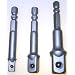 SE 3 Pc. Power Extension Socket Adaptor for Drills