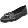 Aerosoles Women's Beth  Flat,Black Leather,7 M US