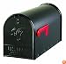 Solar Group E1600B00 Large Premium Steel Rural Mailbox, Black
