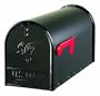 Solar Group E1600B00 Large Premium Steel Rural Mailbox, Black