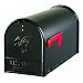 Solar Group E1600B00 Large Premium Steel Rural Mailbox, Black