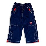 Kitestrings - Toddler Boys Zip off Nylon Pull on Pant, Navy (Size 2T)