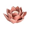 Lazy Susan Ceramic Flower Tealight Candleholder, Rose