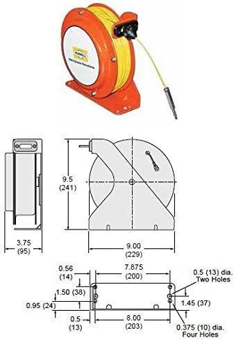 Gleason Model OSD100-SS-YL-SG-P1 Open Spool Static Discharge Reel, P/N: GRD-OSD100-SS-YL-SG-P1