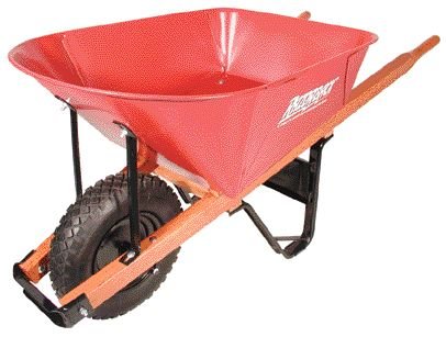 Union Tools 77337 Razor-Back® Professional 6 cu. ft. Wheelbarrow Steel Tray