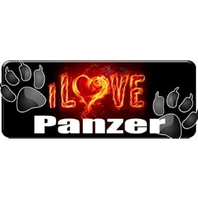 I Love Panzer Coffee Mug... Personalised with Your Pets Name!