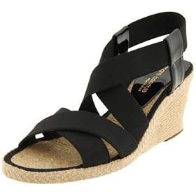Andre Assous Womens Dalmira Mid Open-Toe Espadrille